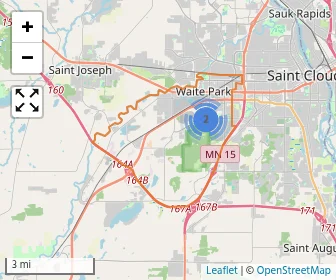 Area schools map
